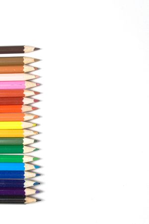 Different color pencilsの写真素材