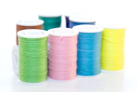 Different colors threadsの写真素材