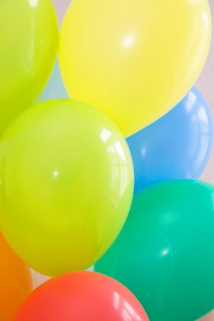 Different color balloonsの写真素材