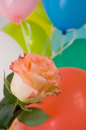 Roses and balloonsの写真素材