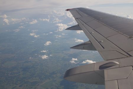 View from airplaneの写真素材