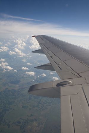 View from airplaneの写真素材