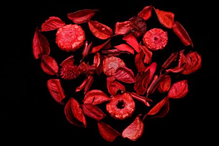 Red heartの写真素材