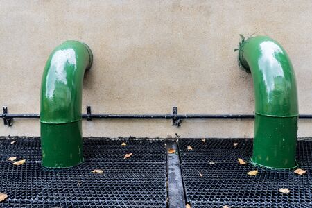 water pumps and pipesの写真素材
