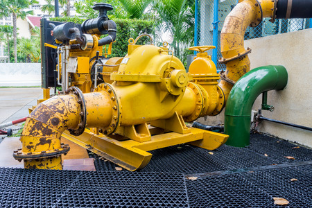 water pumps and pipesの写真素材
