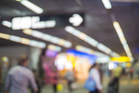 Blur of airport background.の写真素材