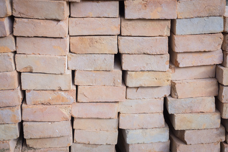 Background of old vintage brick wallの写真素材