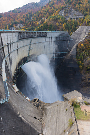 Kurobe Dam, Japan Alp, Japanの写真素材
