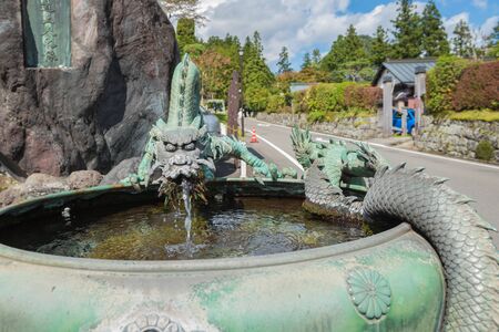 NIKKO, JAPAN - 16 octuber 2015: People visit Tosho-gu Shrine on16 octuber 2015 in Nikko, Japan. Toshogu is part of a UNESCO World Heritage Site, group of very important temples in Japan.のeditorial素材