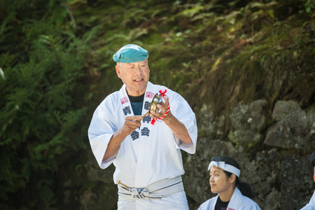 NIKKO, JAPAN - 16 octuber 2015 : People visit Tosho-gu Shrine   Reitaisai on16 octuber 2015 in Nikko, Japan. Toshogu is part of a UNESCO World Heritage Site, group of  important temples in Japan.のeditorial素材