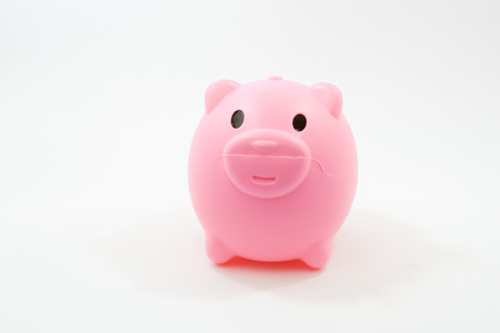 Piggybank on white background.の写真素材