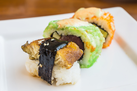 Japanese tasty sushi setの写真素材