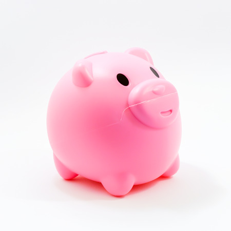 Piggybank on white background.の写真素材