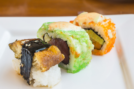 Japanese tasty sushi setの写真素材