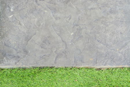 Green grass texture paving stone style seamlessの写真素材