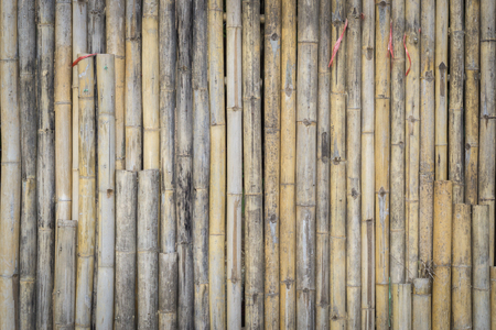bamboo wooden fence backgroundの写真素材