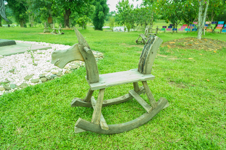 Old rocking horse の写真素材