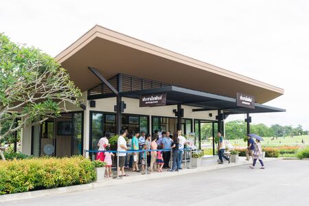 CHIANG RAI, THAILAND %u2013 AUGUST 1: Unidentified people travel in Singha-park on august  1, 2015...