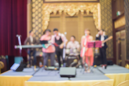 Defocused background concert, blured night party.の写真素材