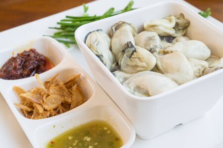 oyster,thai food.の写真素材