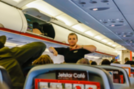 blurred background of Christchurch Airport in Christchurch, New Zealand.の写真素材