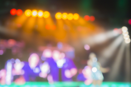blurred background of night bokeh light,abstract texture background concert light background...