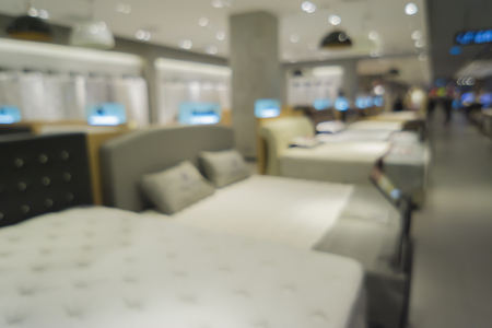 Abstract blurred of furniture home decor store background,A shop with colorful antique funitureの写真素材