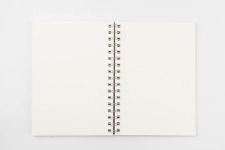 blank realistic spiral notepad notebook isolated on white background,Realistic template notebook....