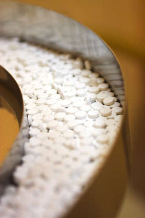 close-up of tablets In a Pharmaceutical Industryの写真素材