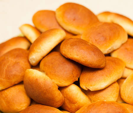 Tray full of patties with cabbage stuffing close upの写真素材