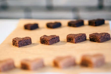 Process of baking homemade cake pops in the kitchenの写真素材