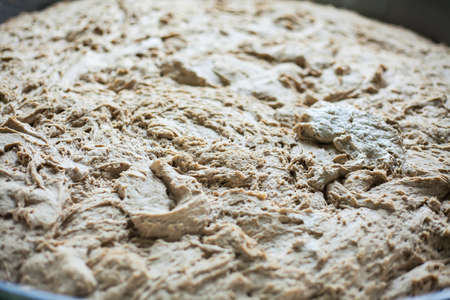 Huge mechanism for dough mixing at bakery.の写真素材