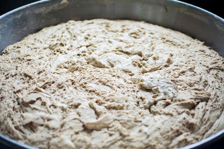 Huge mechanism for dough mixing at bakery.の写真素材