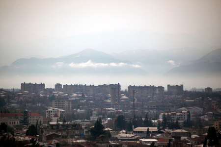 View of Kutaisi, the second largest city and the legislative capital of Georgia.