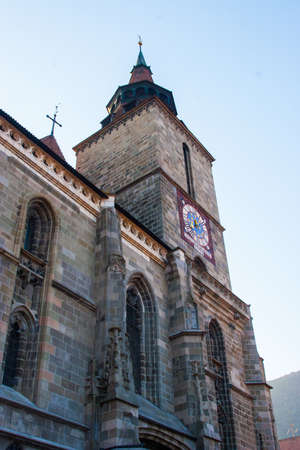 BRASOV, TRANSYLVANIA - AUGUST 22 2010 Panoramic view