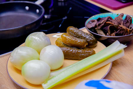 many different products in the kitchen for cooking. High quality photoの写真素材