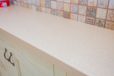 countertop made of artificial stoneの写真素材
