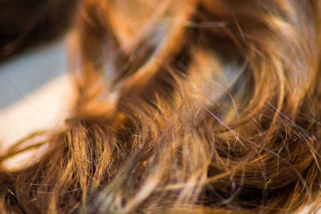 long brown hair as backgroundの写真素材