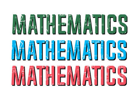 Math physics formulas in the mathematics signのイラスト素材