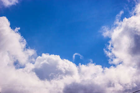 Dramatic blue sky
