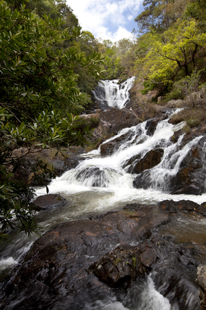 Waterfall in the jungle Vietnamの写真素材