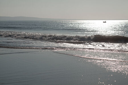 Sunrise on the beach Mui Ne Vietnamの写真素材