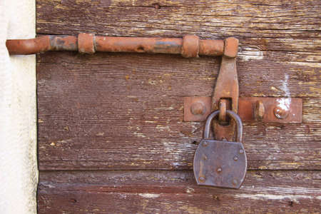 Rusty padlockの写真素材