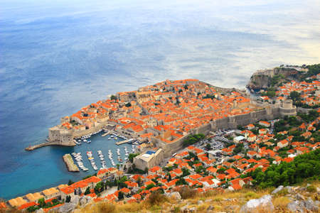 Dubrovnik old town in Croatiaの写真素材