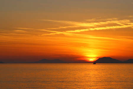 Summer sunsetの写真素材