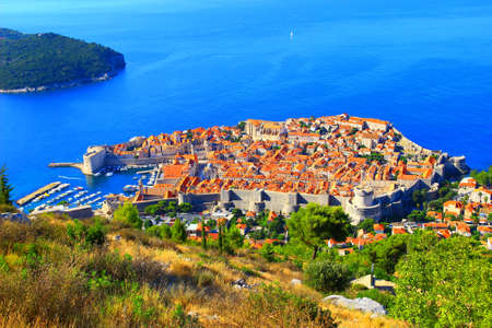 Dubrovnik in Croatia, panoramic viewの写真素材