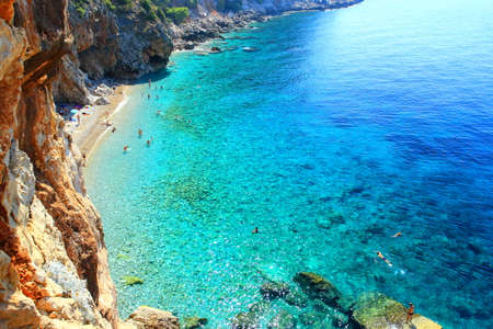 Top beach Pasjaca near Dubrovnik, touristic destination in Croatiaの写真素材