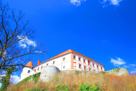 Beautiful castle in Ozalj town, Croatiaのeditorial素材