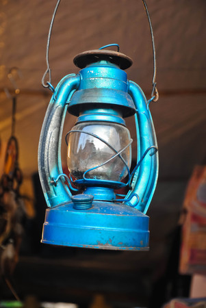 vintage kerosene oil lantern lampの写真素材