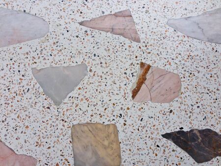 Marble patterned texture Terrazzo Floor, polished stone pattern backgroundの写真素材